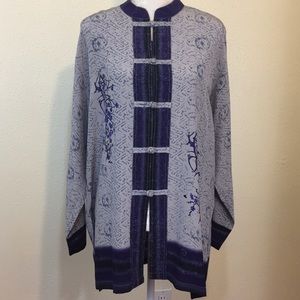 CHICO’s DESIGN Asian Inspired Silk Top Jacket